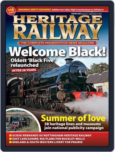 Heritage Railway August 6th, 2021 Digital Back Issue Cover