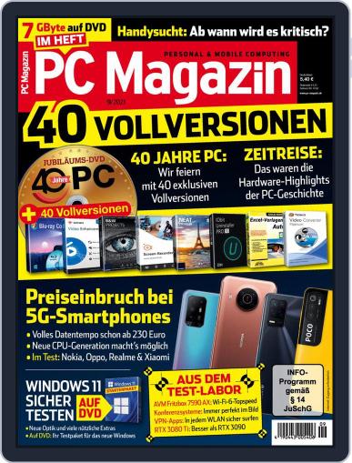 PC Magazin September 1st, 2021 Digital Back Issue Cover