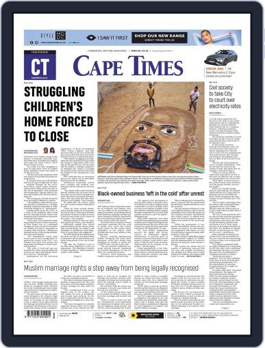 Cape Times August 5th, 2021 Digital Back Issue Cover