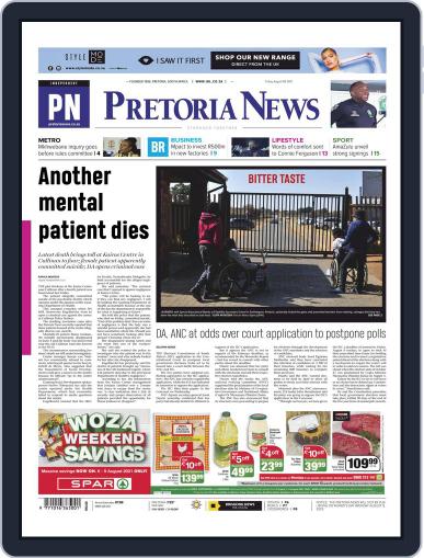 Pretoria News August 6th, 2021 Digital Back Issue Cover