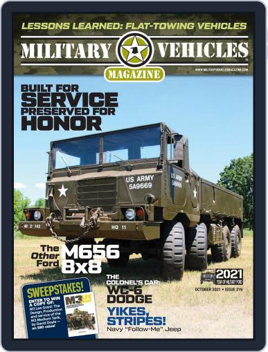 Military Vehicles September 1st, 2021 Digital Back Issue Cover