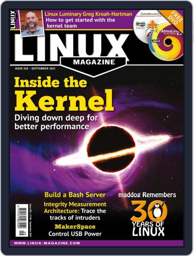Linux September 1st, 2021 Digital Back Issue Cover