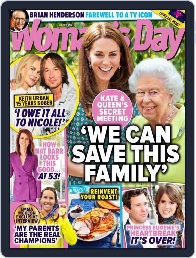 Woman's Day Australia August 16th, 2021 Digital Back Issue Cover