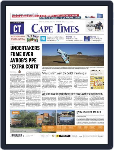 Cape Times August 13th, 2021 Digital Back Issue Cover