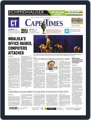Cape Times August 16th, 2021 Digital Back Issue Cover
