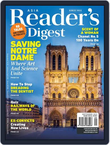 Reader’s Digest Asia (English Edition) September 1st, 2021 Digital Back Issue Cover
