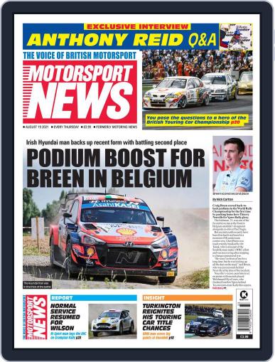 Motorsport News August 19th, 2021 Digital Back Issue Cover