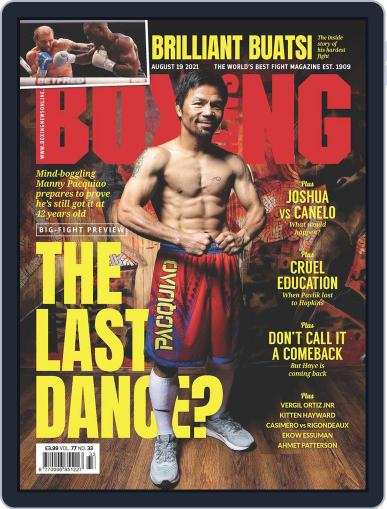 Boxing News August 19th, 2021 Digital Back Issue Cover
