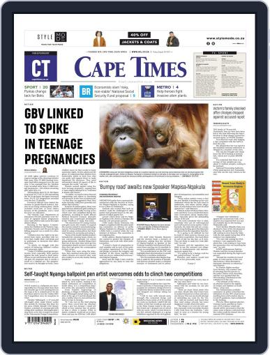 Cape Times August 20th, 2021 Digital Back Issue Cover