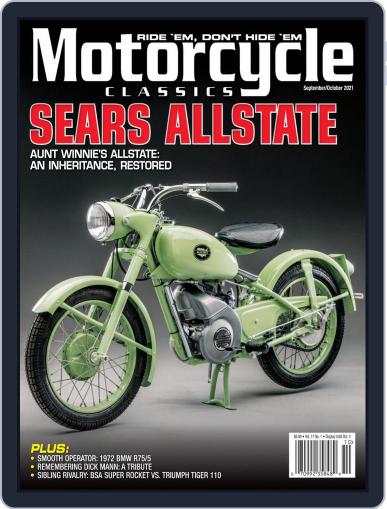 Motorcycle Classics September 1st, 2021 Digital Back Issue Cover