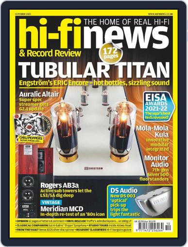 Hi Fi News October 1st, 2021 Digital Back Issue Cover