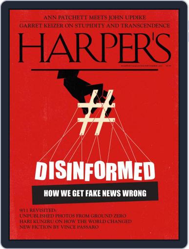 Harper's September 1st, 2021 Digital Back Issue Cover