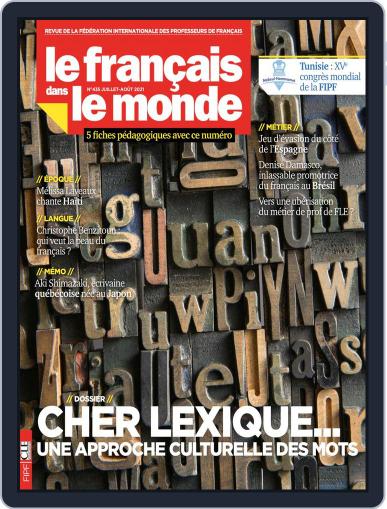 Le Français Dans Le Monde July 1st, 2021 Digital Back Issue Cover