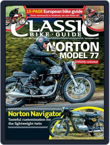 Classic Bike Guide September 1st, 2021 Digital Back Issue Cover