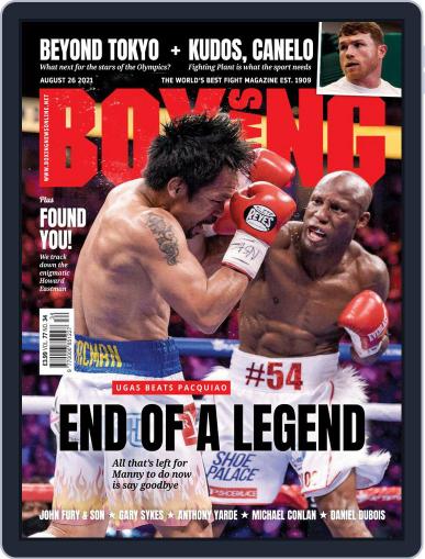 Boxing News August 26th, 2021 Digital Back Issue Cover