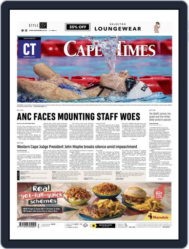 Cape Times August 27th, 2021 Digital Back Issue Cover