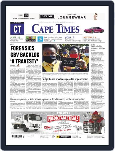 Cape Times August 26th, 2021 Digital Back Issue Cover