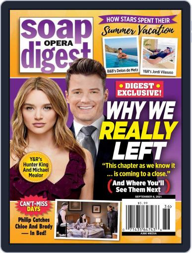 Soap Opera Digest September 6th, 2021 Digital Back Issue Cover