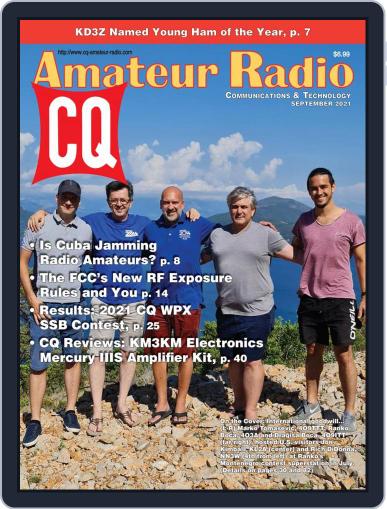 CQ Amateur Radio September 1st, 2021 Digital Back Issue Cover