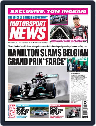 Motorsport News September 2nd, 2021 Digital Back Issue Cover