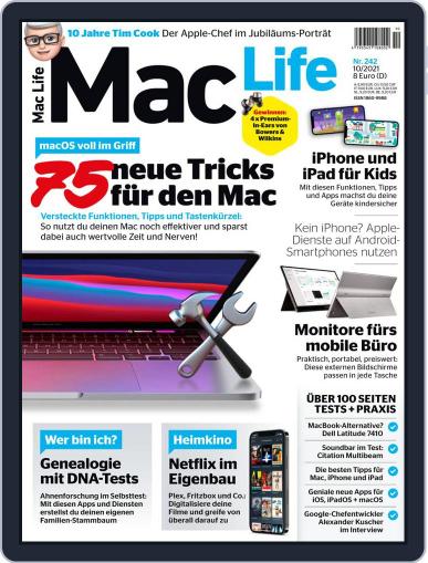 MacLife Germany October 1st, 2021 Digital Back Issue Cover