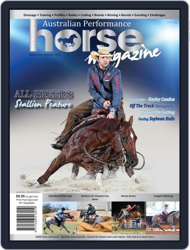 Australian Performance Horse September 1st, 2021 Digital Back Issue Cover