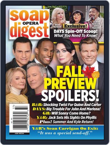 Soap Opera Digest September 13th, 2021 Digital Back Issue Cover