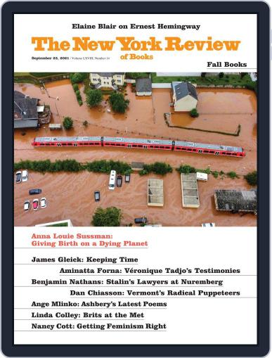 The New York Review of Books September 23rd, 2021 Digital Back Issue Cover