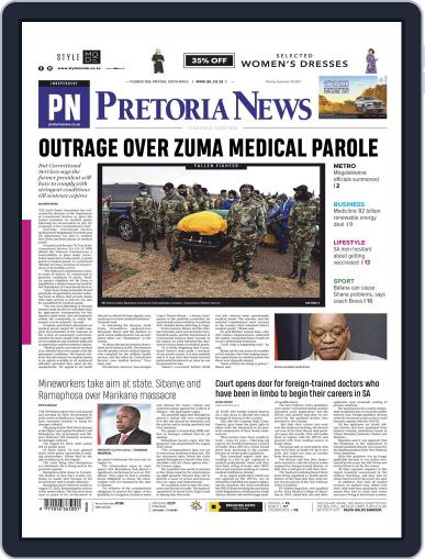 Pretoria News September 6th, 2021 Digital Back Issue Cover
