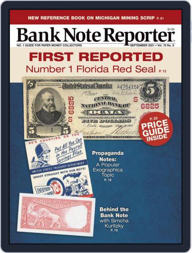 Banknote Reporter September 1st, 2021 Digital Back Issue Cover