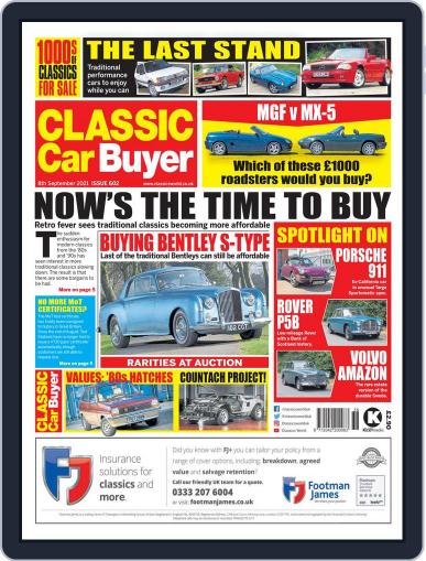 Classic Car Buyer September 8th, 2021 Digital Back Issue Cover