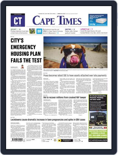 Cape Times (Digital) September 8th, 2021 Issue Cover