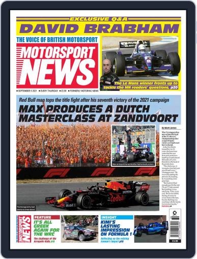 Motorsport News September 9th, 2021 Digital Back Issue Cover