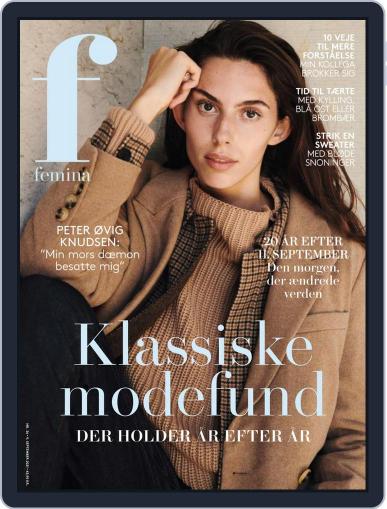 femina Denmark September 9th, 2021 Digital Back Issue Cover