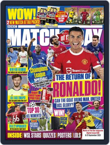 Match Of The Day September 8th, 2021 Digital Back Issue Cover