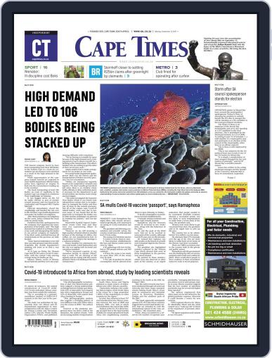 Cape Times (Digital) September 13th, 2021 Issue Cover