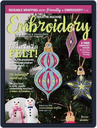CREATIVE MACHINE EMBROIDERY September 1st, 2021 Digital Back Issue Cover