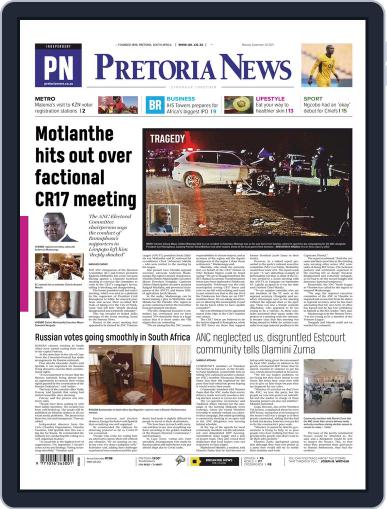 Pretoria News September 20th, 2021 Digital Back Issue Cover