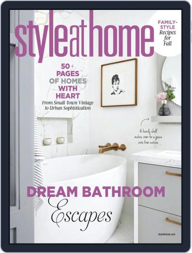 Style At Home Canada October 1st, 2021 Digital Back Issue Cover