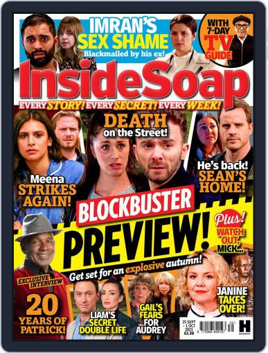 Inside Soap UK September 25th, 2021 Digital Back Issue Cover