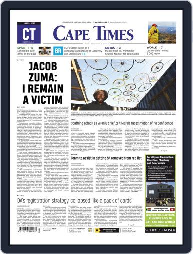Cape Times (Digital) September 21st, 2021 Issue Cover