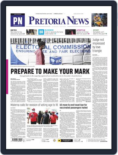 Pretoria News September 21st, 2021 Digital Back Issue Cover