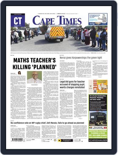 Cape Times (Digital) September 22nd, 2021 Issue Cover