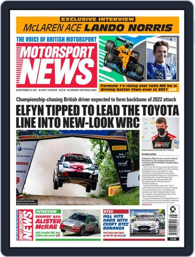 Motorsport News September 23rd, 2021 Digital Back Issue Cover