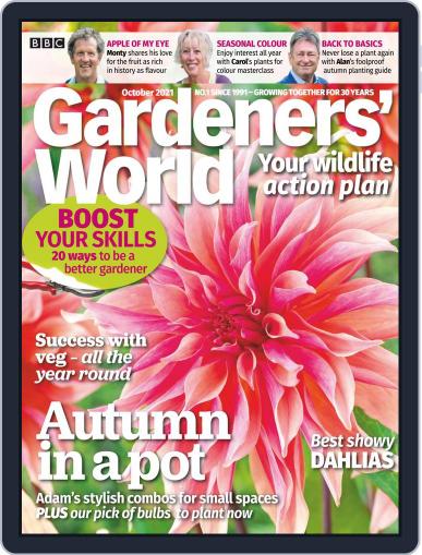 BBC Gardeners' World October 1st, 2021 Digital Back Issue Cover