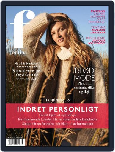 femina Denmark September 23rd, 2021 Digital Back Issue Cover