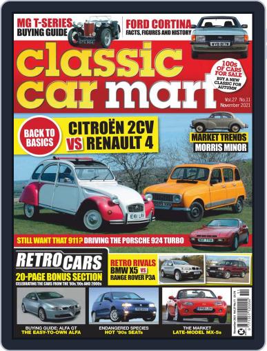 Classic Car Mart November 1st, 2021 Digital Back Issue Cover