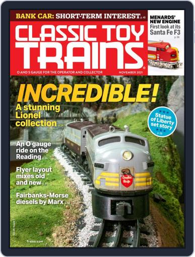 Classic Toy Trains November 1st, 2021 Digital Back Issue Cover
