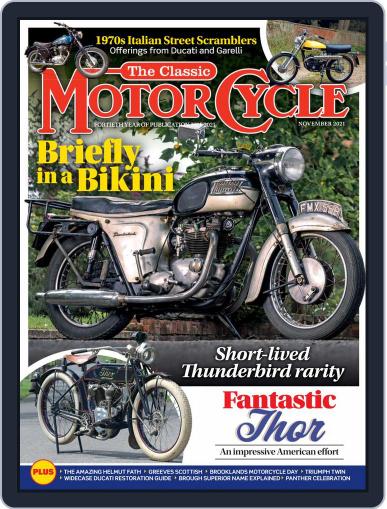 The Classic MotorCycle November 1st, 2021 Digital Back Issue Cover