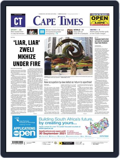 Cape Times September 30th, 2021 Digital Back Issue Cover